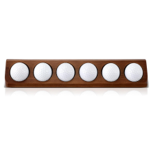 Houten golfbal displaykast 6 standaard formaat wandmontage standaard houder