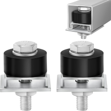 Trolley Roller Wheels Beperkt Montage Positionering voor Strut Channel 1-5/8in Breed en/of B