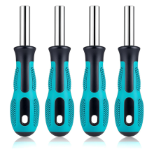 4 stuks bitschroevendraaierhandgreep, 1/4 handgreep magnetische schroevendraaierschroevendraaiers bithouder handgrepen