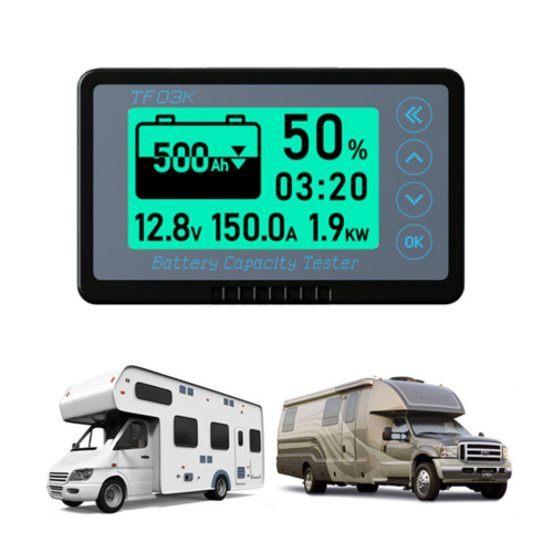50A TF03KH Digitale Voltmeter Meter Batterij Capaciteit Indicator Spanning Stroom Tester Vermogen Meters Auto Detector 1