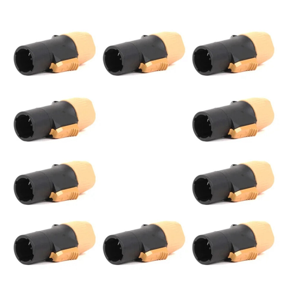 10 Stuks 3-Pins True Locking Connector Mannelijke Stekker NAC3FX-W NAC3MX-W PA66 Materiaal IP65 Klasse Waterdicht Geel-image