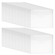 60 stuks opbergvakken voor stempels en stansen, doorzichtige plastic enveloppen, opbergvakken voor scrapbooking met labels voor het maken van kaarten