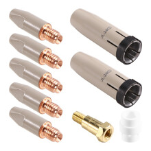 1 set 24kd nieuwe coatingbeschermingsmondstuk 1,2 mm Me-toortsgastiphouder voor MIG-lassen