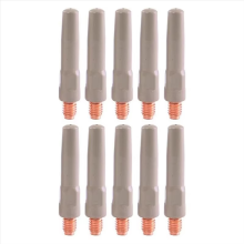 10 stuks temperatuurbestendige 45 mm tip MIG-toortslascontactpunten voor 200A 500A CO2-accessoires