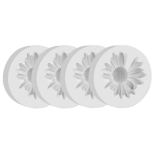 4 stuks chrysantenbloem siliconen mal madeliefjes fondant cakevormen voor chocolade topper decoratie cupcake
