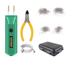 2-in-1 kunststof lasset 100W draagbare MINI hete scheurreparatietool voor autobumpers 200 lasspijkers, B
