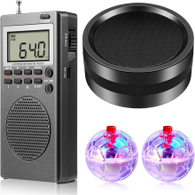 4-delige apparaatset met 2 LED-kattenballen en 1 radioparanormale lamp voor thuis, kantoor en buiten