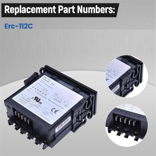 Erc112C Temperatuurregelaar Kit, Elektronische Koeling met Sensor Compatibel 080G3491 1