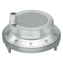 5V CNC elektronisch handwiel, 6-polige 100PPR handmatige pulsgenerator, handwiel, draaiknop encoder met handgreep 80 mm