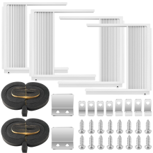 set raamairco zijpanelen met frame, verstelbare AC-isolatie voor de meeste 5000-20000 Btu