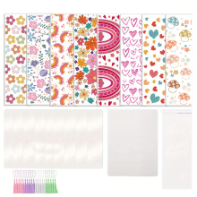16 stuks acryl bladwijzers, blanco bladwijzers, waterdichte UV DTF-transferstickers voor doe-het-zelf-knutselwerkjes, hangende labels en cadeaus