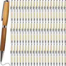 60-delige Twist-Out Pen Kit voor Woodturn 7mm Slim Bulk met Navulverpakking Projecten DIY Ambachten Zwart