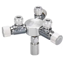 Nieuwe aquarium multi-way CO2-verdeler, splitternaaldklep, terugslagklep, bellenteller voor solenoïderegelaar W02-03
