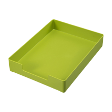 Briefformaat lade, A4 plastic papierhouder, ordner, stapelbare brievenbak voor kantoor, school, thuisopslag groen