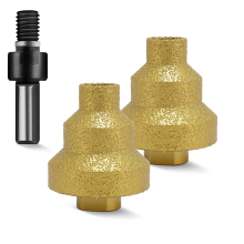 2 stuks diamant trapboor, 20 mm, 35 mm, 50 mm gatenopener, ronde kegelslijper voor marmer en steen
