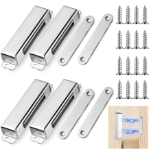 4 stuks magnetische deurvangers van 150 lb roestvrij staal voor het sluiten van garderobekasten, keukenkasten en kasten