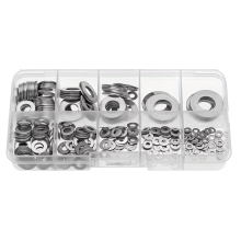 180 stuks roestvrijstalen ringen M2 2,5 3 4 5 6 8 10 vlakke ringen ring gewone pakkingen assortimentset