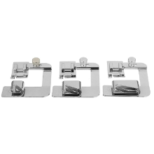 3 stuks brede zoomvoetenset (1/2 inch, 3/4 1 inch) voor naaimachines met een lage schacht en accessoires