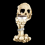 Spookachtige theelichthouder - Halloweendecoraties Horrorschedelhouders Hars 6