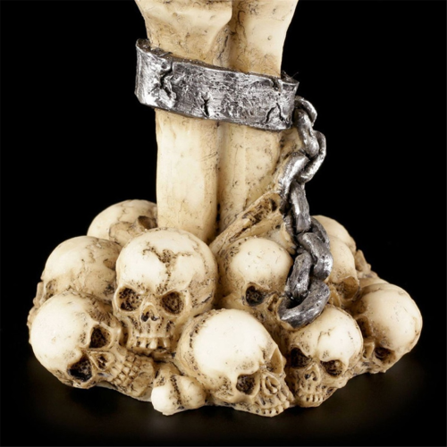 Spookachtige theelichthouder - Halloweendecoraties Horrorschedelhouders Hars 2