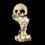 Spookachtige theelichthouder - Halloweendecoraties Horrorschedelhouders Hars 5