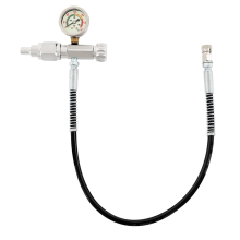 4500PSI luchtvuladapter met drukmeter Dompelgasflesvulklep past op alle cilinders