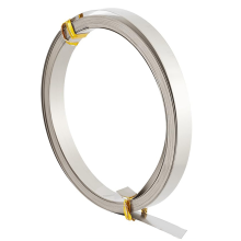 19,7 voet 32 gauge platte nikkelzilverdraad, 8 mm brede rand, wit koper, doe-het-zelf-insteldraad voor sieraden