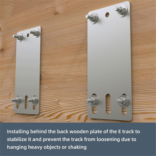12 stuks Cargo E-Track-plaat, zware E-Track/X-Track-montageplaat, accessoires met installatiekit 1