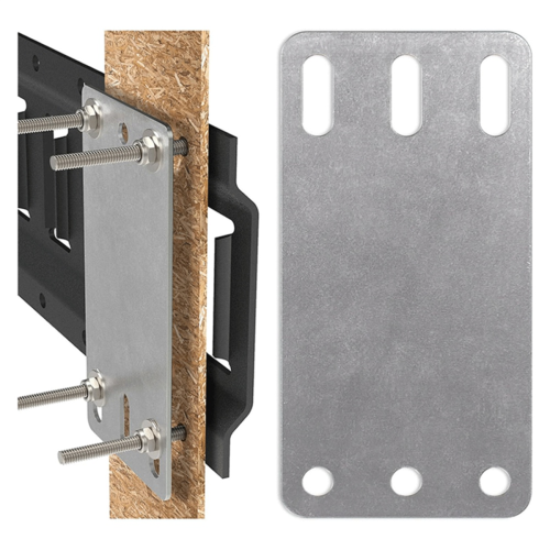 12 stuks Cargo E-Track-plaat, zware E-Track/X-Track-montageplaat, accessoires met installatiekit