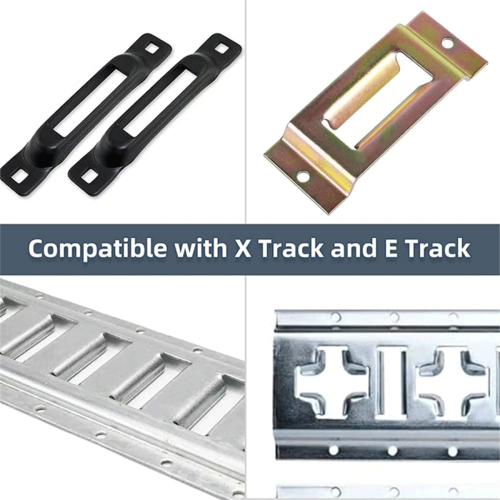 12 stuks Cargo E-Track-plaat, zware E-Track/X-Track-montageplaat, accessoires met installatiekit 2