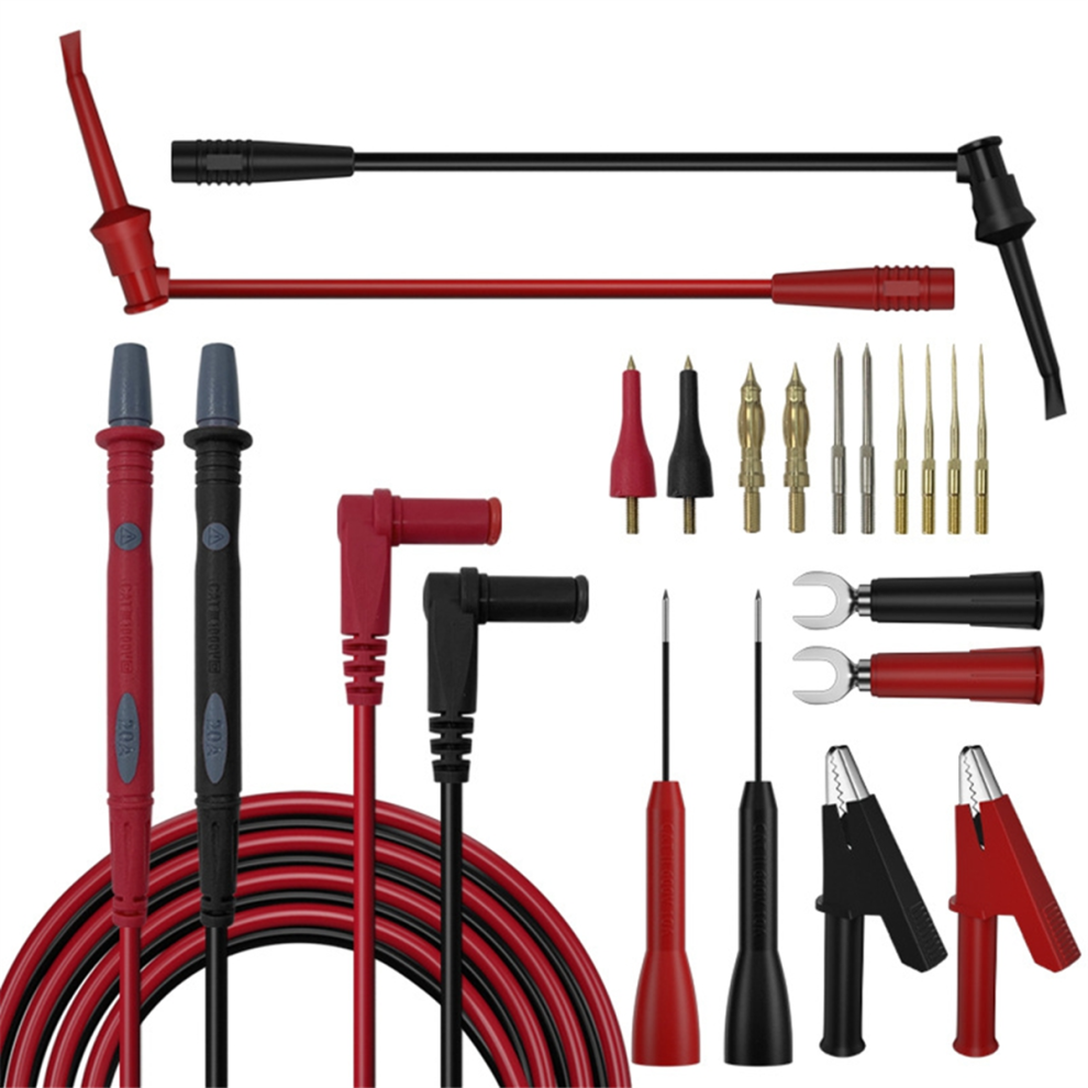 Algemene Testprobes Bananenstekkers Met Verwisselbare Puntset Voor Het Meten Van Elektrische Stroom En Weerstand-image