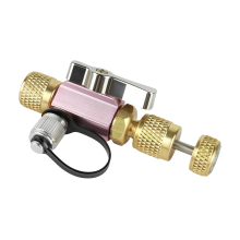 Ventielkernverwijderingsgereedschap met vacuümclassificatie, 5/16 inch vrouwelijke flens x 1/4 inch mannelijke flens, compatibel met R410A