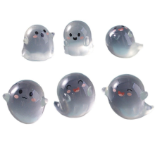 6 stuks lichtgevende minifiguren spookduivel ornamenten decoratie Halloween feest huis cadeau horror rekwisieten