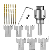 16-delige houtbewerkingsfreesset voor het maken van houten ringen en sieraden (19/20/21/22/23/24 mm)