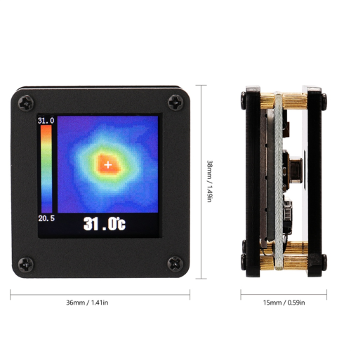 AMG8833 Professionele IR 8x8 infrarood warmtebeeldcamera-array temperatuursensor 7M grootste detectieafstand met behuizing 1