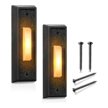 2 stuks verlichte deurbelknop, wandgemonteerde garagedeurschakelaar met led-verlichting