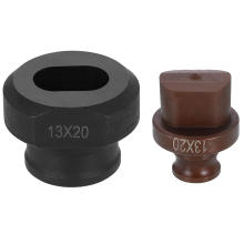 Hydraulische gatenponsmatrijs 13x20mm ovaal 40Cr staal elektrische ponsset voor -20 JP-20 machine