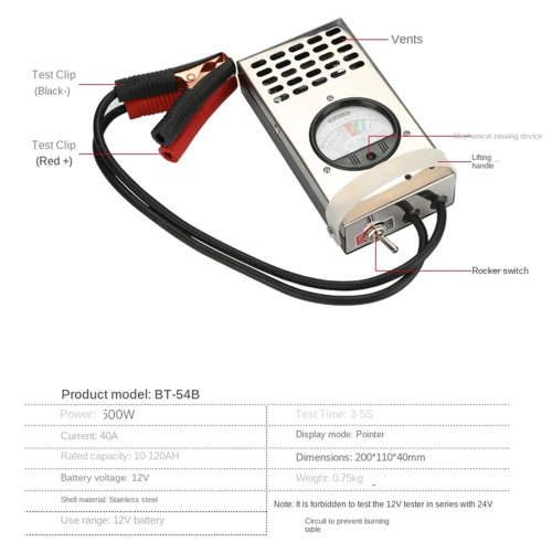 BT-54B batterijtester elektrische voertuigcapaciteit 2