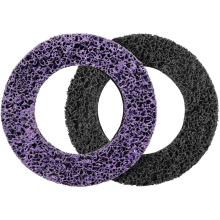 2 stuks grove reinigingsschijven diameter 150 mm CSD-schijf nylonweefsel voor verwerking, metaal, wielnaafreiniger