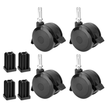 4 stuks 70360 vergrendelbare zwenkwielen met inzetstuk voor 300 Grill-onderdeel S-310 S-320 E-310 E-320 S-330