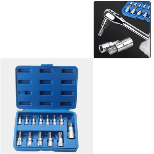 13-delige schroevendraaierbit met drukadapter en PlumBlossom-bits voor auto's 2