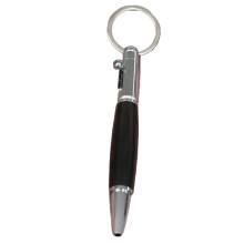 Pen met grendel, reissleutelhanger, korte, compacte, tactiele houten balpen met 5 vervangende vullingen.