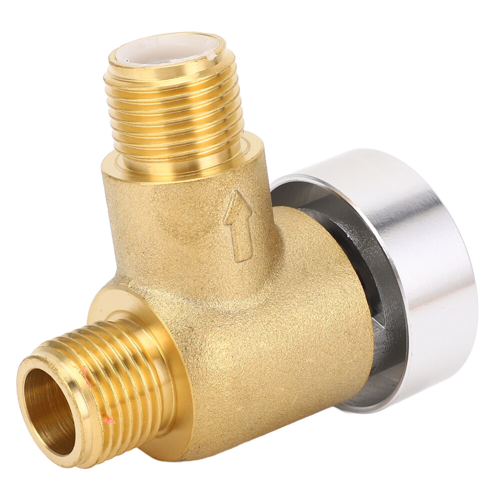 Rv Brass Vacuum Breaker Check Valve 1/2 Inch Npt Male 125 Psi 4091331101173