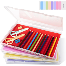 4-pack foto-opbergdoos, plakboek past op 8,5 inch x 11,5 brief, ter bescherming van kantoorbenodigdheden
