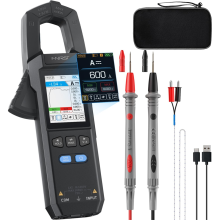 -100 Digitale stroomtang 9999 TRMS-multimeter, 600A curve-opname oplaadbare versterkermeter, DC