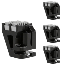 Dubbele siliconenborstel (4 stuks) voor Bambu-Lab X1 X1C X1E P1P P1S sproeierwisser, schoon messing en gehard staal