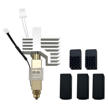 Keramische hotend voor Centauri Carbon gehard stalen messing spuitmond 0,4 mm met extra 2 siliconen afdekkingen en borstels