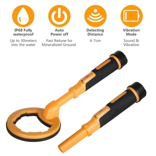 2-in-1 onderwatermetaaldetector, puls-pinpointer, inductieduikschatzoeker, waterdichte vinder 2