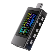 USB C-vermogensmeter, digitale USB-multimeter met LCD-scherm, digitale voltmeter, spanning en stroom