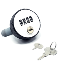 Combinatiekast Cam Lock 4 Digitaal Resetbaar Rond Hangslot met Sleutels Wachtwoord Lade Deur Anti-Diefstal 20mm